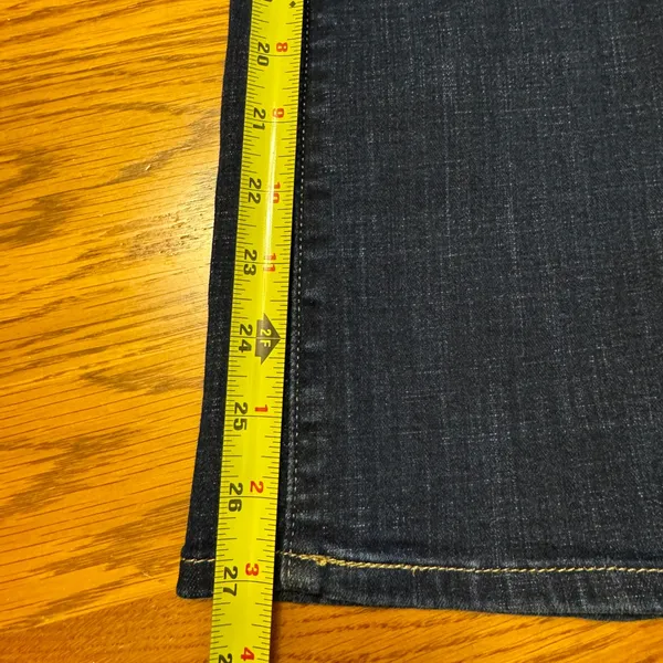 Levi's Jeans Womens 26 Classic‎ Boot Mid Rise Dark Wash Western Blue Denim - Image 9