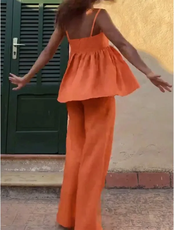 SHEIN orange tank and pant set - Image 3