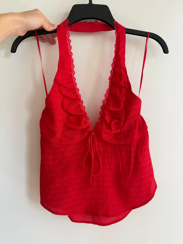 PacSun Halter Red Top - Image 6