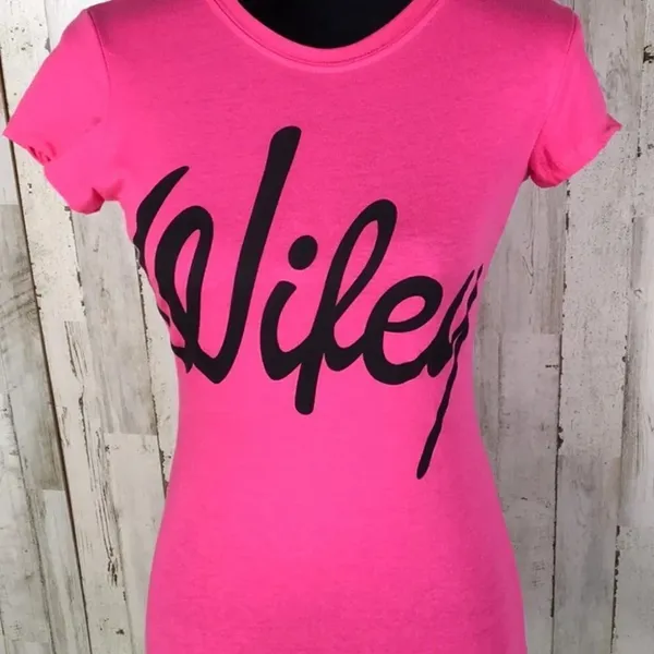 Wifey Graphic Print Screen Tee Shirt Top New S M v6x - Image 2