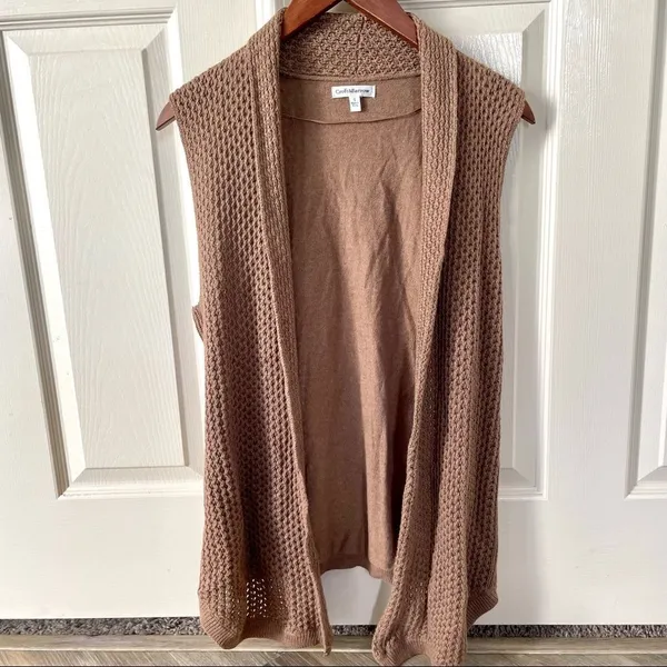 Croft & Barrow brown sweater vest - Image 9