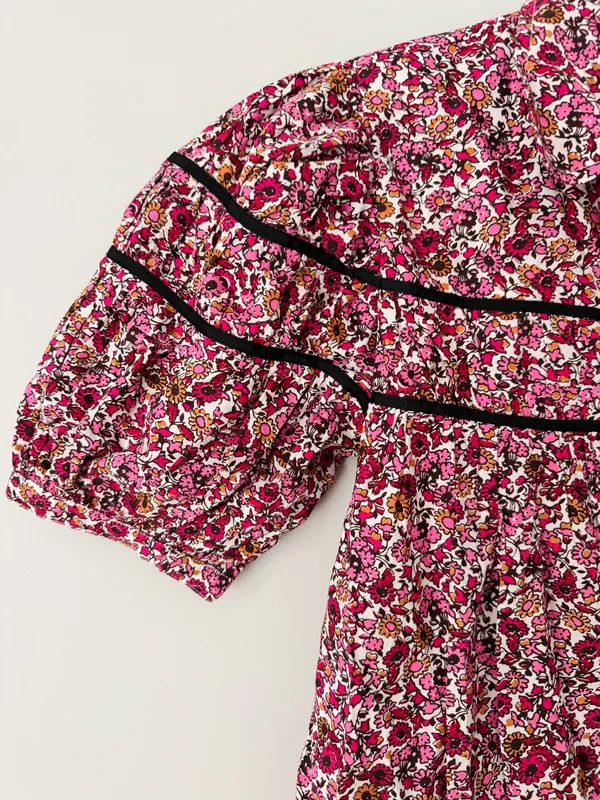 Anthropologie Maeve The Leandra Shirred Yoke Button Front Mini Dress, Size S - Image 8