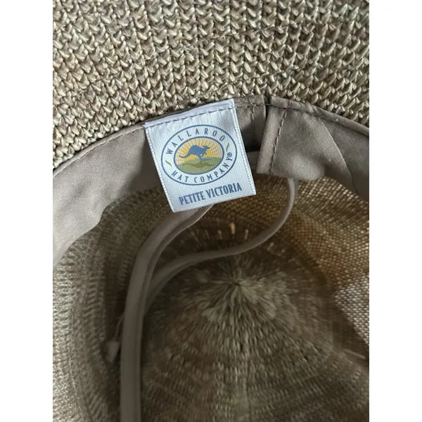 Wallaroo Hat Company Petite Victoria Sun Straw Hat Mixed Camel Beige Packable - Image 5