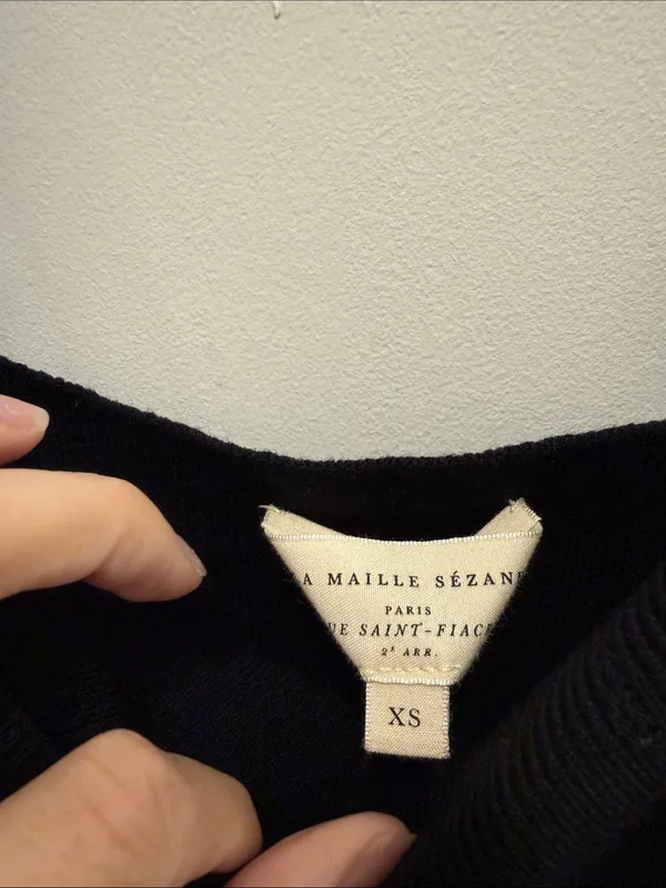 Sézane Judith Black Dress - Image 3