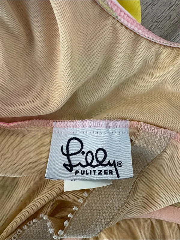 Lilly Pulitzer Vintage Floral One Piece Bathing Suit Women’s Size 10 - Image 7