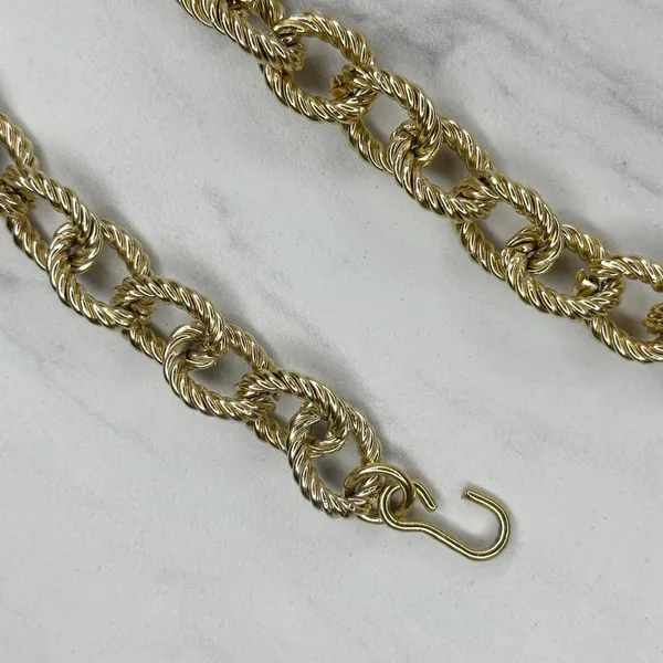 Tassel Gold Tone Chain Link Belt Extra Small/Small (XS/S) ✨ - Image 2