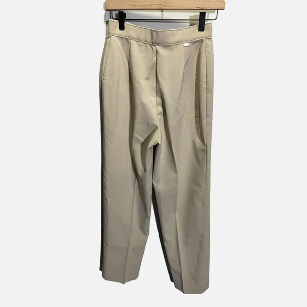 Vintage1960 Levis High‎ Waisted Trousers Tan Beige Straight Leg Dress Pants 12 - Image 5