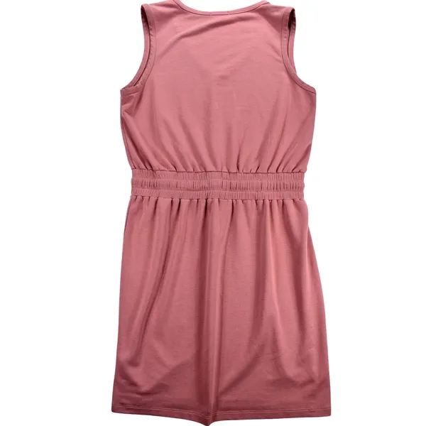 Evereve Womens Sleeveless V-Neck Drawstring Waist Knit Dress Pink Size L - Image 4