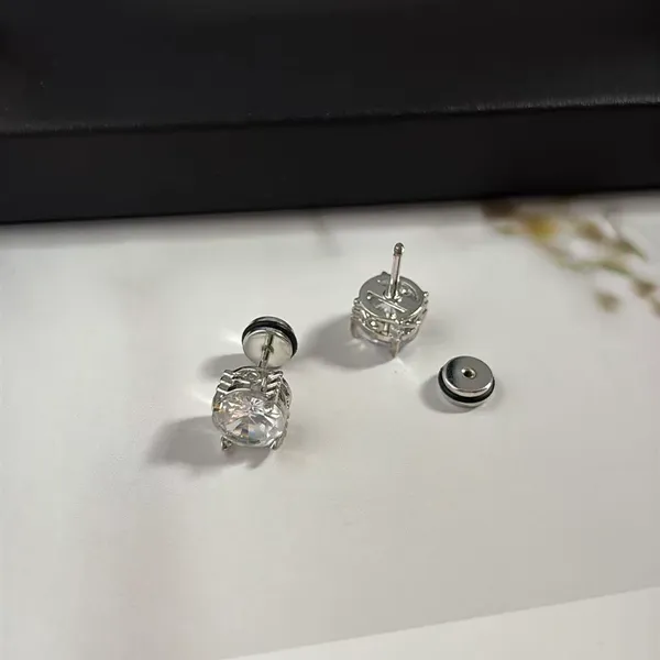 8mm CZ Stud Earrings for Men Women Streetwear Punk Hip Hop Unisex Style - Image 4