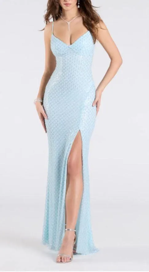 Windsor Formal Dress Long Sequin blue - Image 2