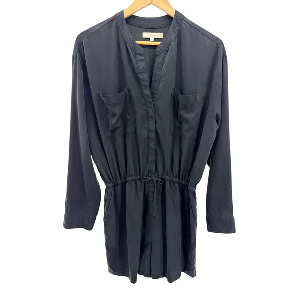 The Normal Brand Sueded Costa Romper S Black Lyocell Utility Drawstring Pocket M - Image 2