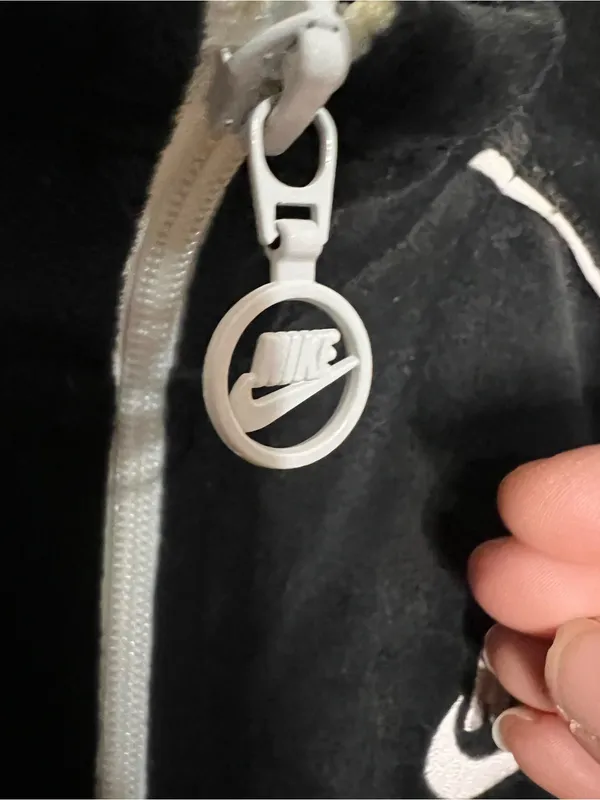 Nike‎ Black Velour Retro White Piping Track Jacket - Image 7