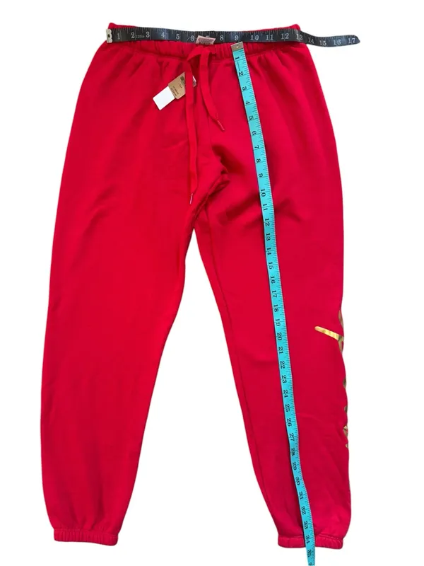 NEW Victorias Secret Pink Skinny Jogger-Red Gold Size Small NWT - Image 5