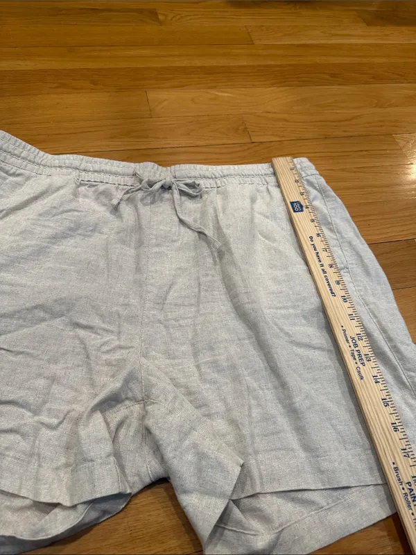 Old navy high rise flax linen blend shorts size xlarge. - Image 8