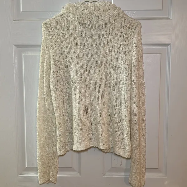 Cato Women’s Beige Single Button‎ Long Sleeve Cardigan Sweater Size Large - Image 5