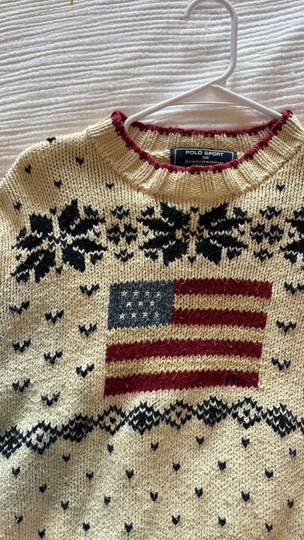 Ralph Lauren Women’s American flag sweater - Image 3