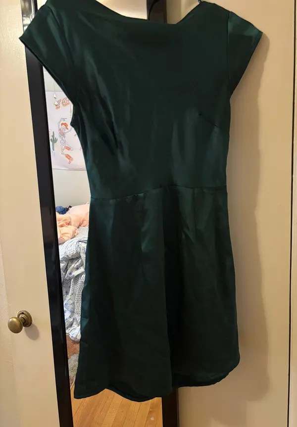 green hello molly mini dress - Image 3