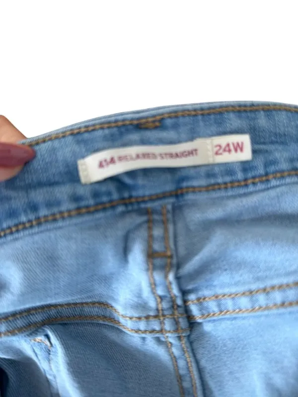 LEVIS 414 Relaxed Straight Jeans Size 24W - Image 5