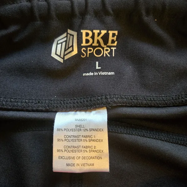 Buckle BKE Sport Black Pink Trim Active Leggings Women’s Large Stretch Zip Pocket Yoga - Image 5