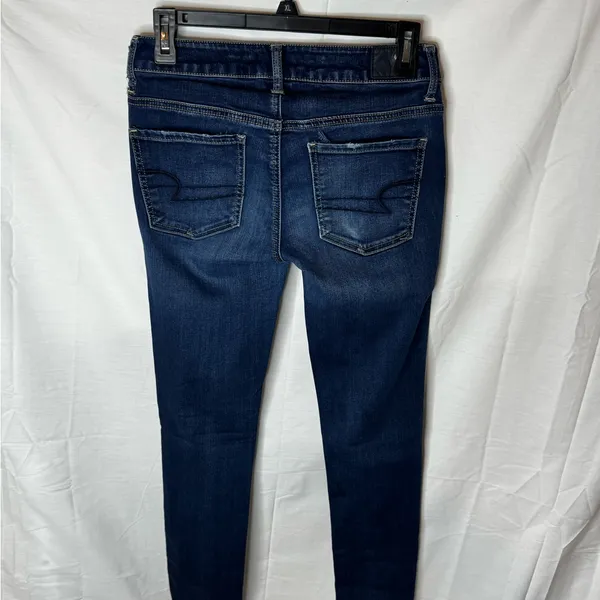 American Eagle Outfitters Women's Navy Skinny Jeans - Image 2