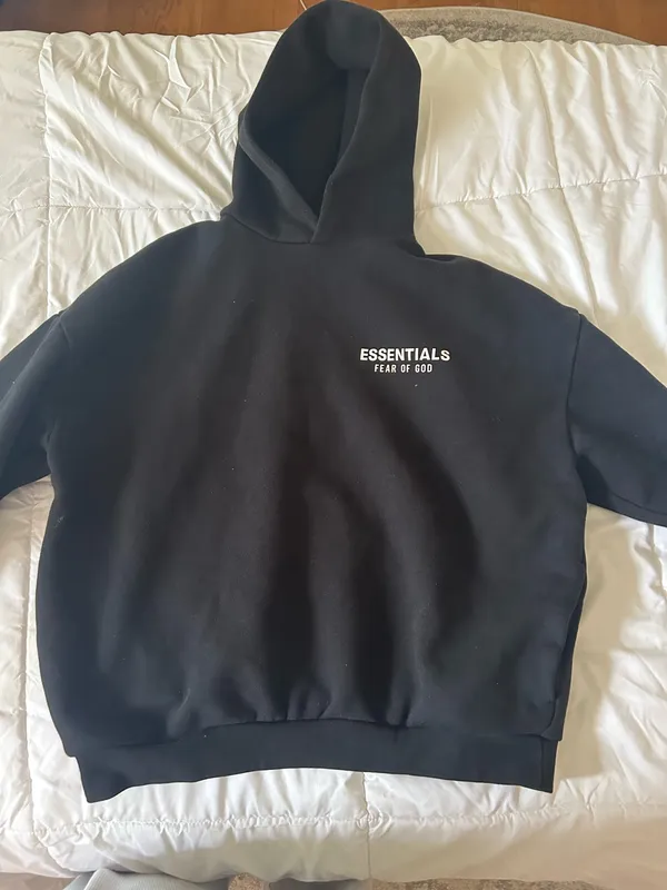 Essential hoodie black - Image 2