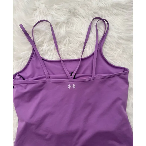Under Armour Motion Strappy Tank Top Purple Size Large - Image 6
