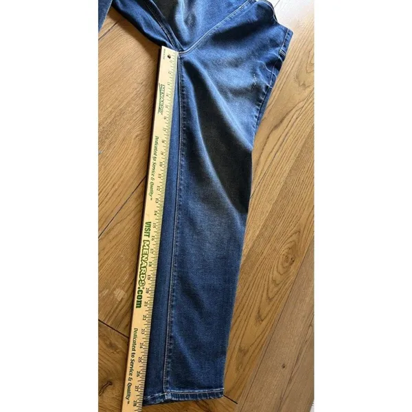 Risen Jeans Dark High Rise Straight Leg Size Medium Classic City Mom Casual‎ - Image 7