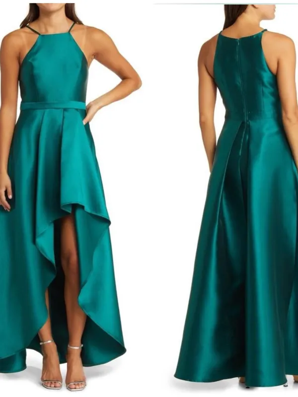 Lulus Broadway Show Satin High-Low Maxi Dress - Image 2