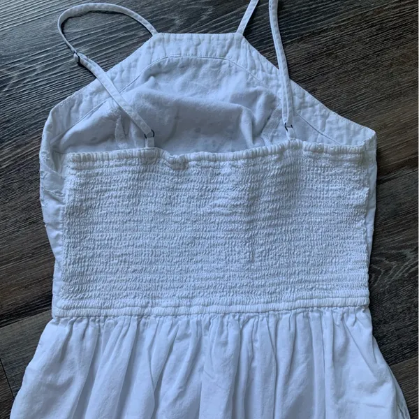 Abercrombie & Fitch White Eyelet Mini Dress S - Image 8