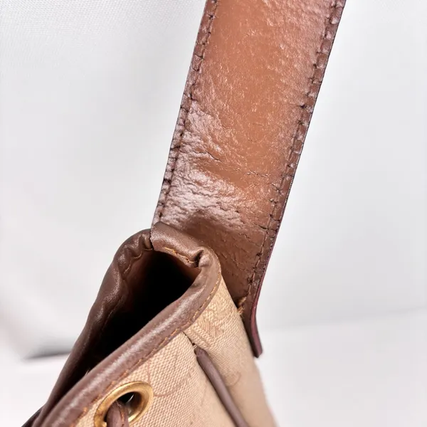 Vintage Nina Ricci Paris Monogram Drawstring Bucket Bag Made in Italy - Image 12