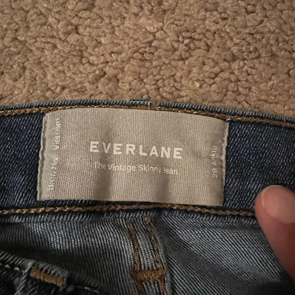 Everlane button fly‎ the vintage skinny jeans 28 - Image 8