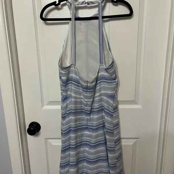 Amanda Uprichard Vineyard Striped Cotton Mini open back size large black white‎ - Image 7