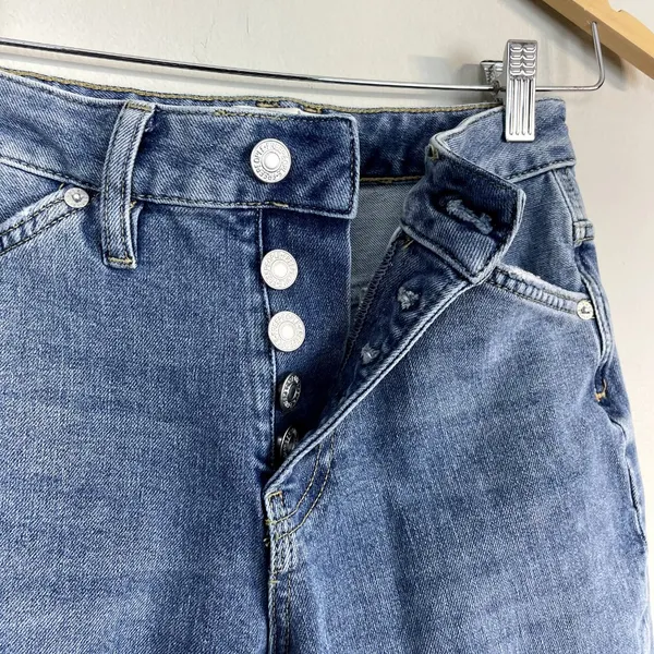 We the Free People‎ Jeans Womens 25 Blue Distressed Cropped Button Fly Stretch - Image 8