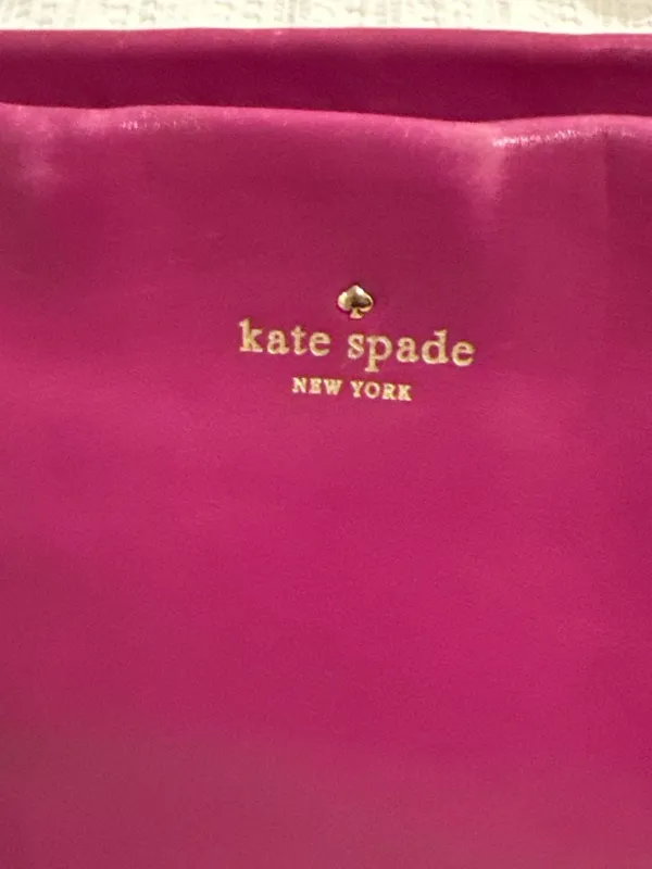 Kate Spade New York Hot Pink Leather Crossbody Bag with Floral Lining - Image 2