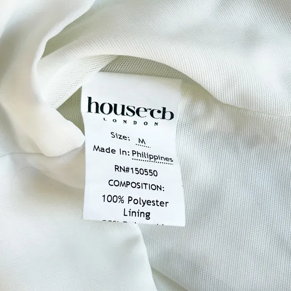 House of CB Womens Orla White Chiffon Strappy Corset Bustier Top Size‎ M - Image 7