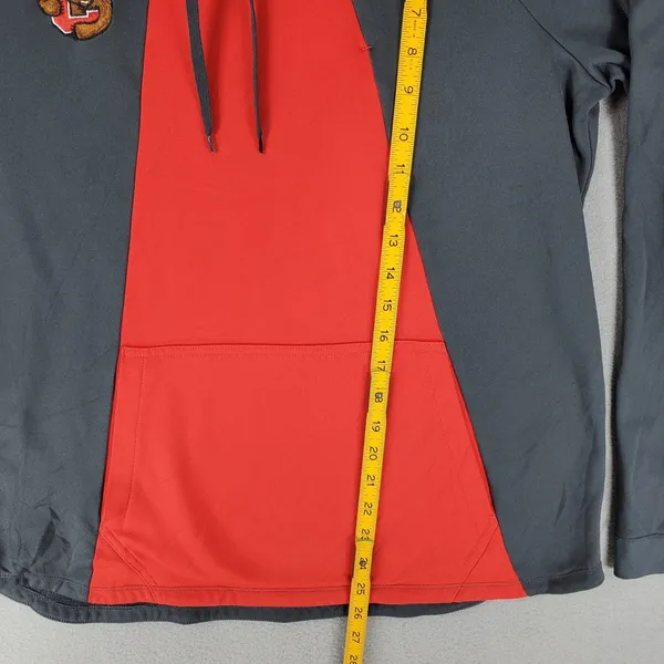 Nike‎ Hoodie Womens Sz M Cornell Dry Academy Pullover Sweatshirt Gray Red Bear - Image 8