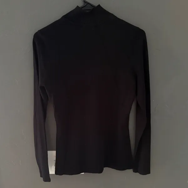Vintage Whimsigoth Witchy Mock Neck Top Lace Sequin Embellished Knit Sweater - Image 6