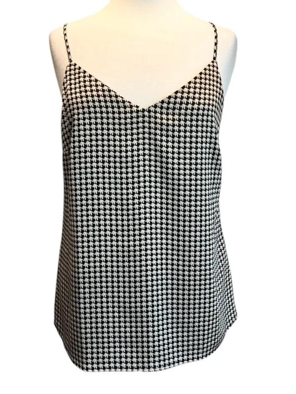 Banana Republic Elephant Print Cami Top Black Cream Size S - Image 4