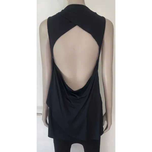 Gymshark Black Laser Cut Tank Top  - Image 9