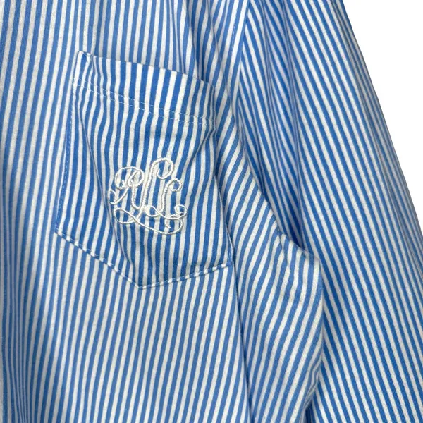 LRL Ralph Lauren Pajama Women's Size L Cotton 3/4 Sleeve Capri Pant Matching Set - Image 5