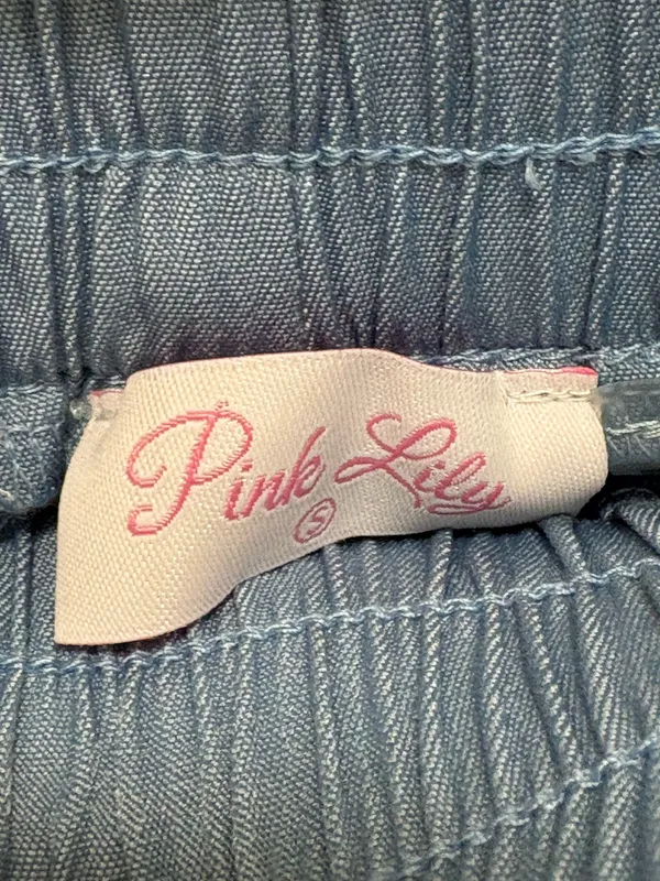 Pink Lily Mia wide leg pull on pants - Image 6