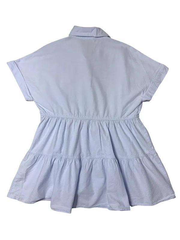 Zara Light Blue Short Sleeve Mini Dress / Long Tunic Womens XS - Image 10