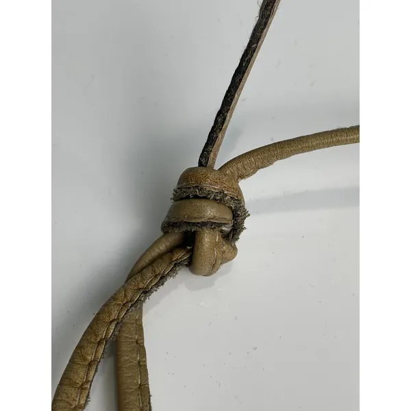 Vintage Leather Mini Crossbody Bag Tan Brown Made in Hong Kong 70s 80s Festival - Image 7
