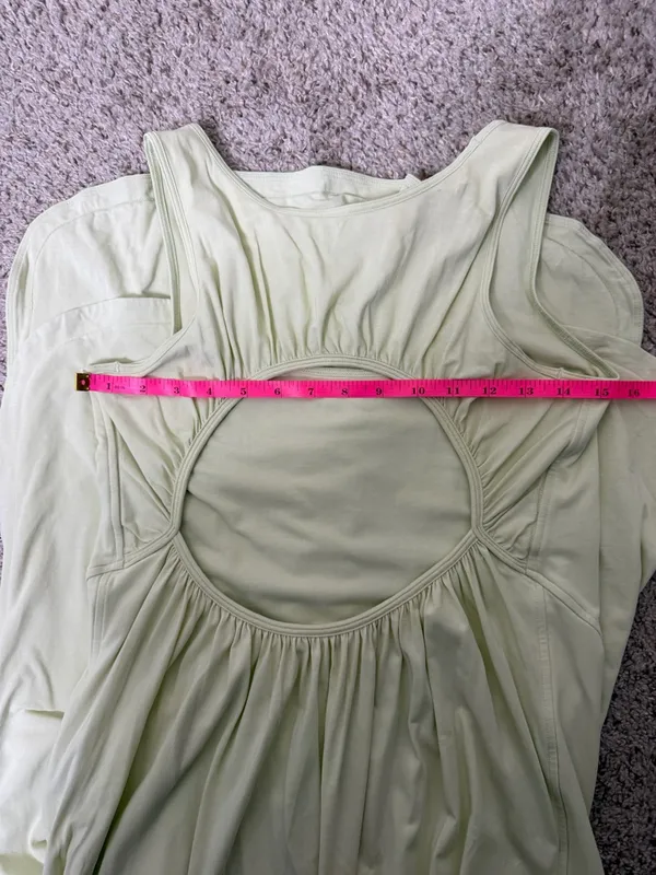 Lululemon Open Back Pima Cotton Midi Tank Dress Sleeveless Womens Size 6 - Image 6