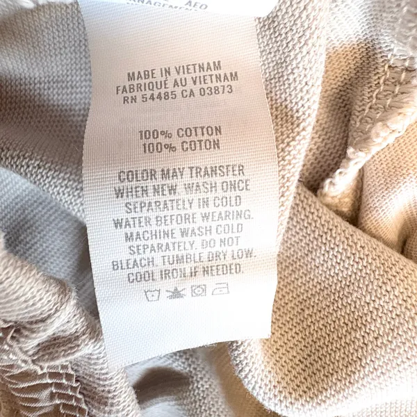Aerie Sunrise Lightweight Cotton Joggers in Beige Small - Image 9