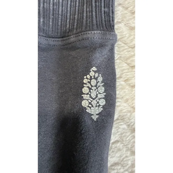 Free People Movement Good Karma Ribbed Leggings Black Mineral Wash High Rise - Image 4