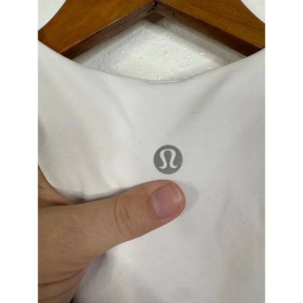 Lululemon Invigorate Training Tank Top White Everlux Cropped Racerback Size 2 - Image 6