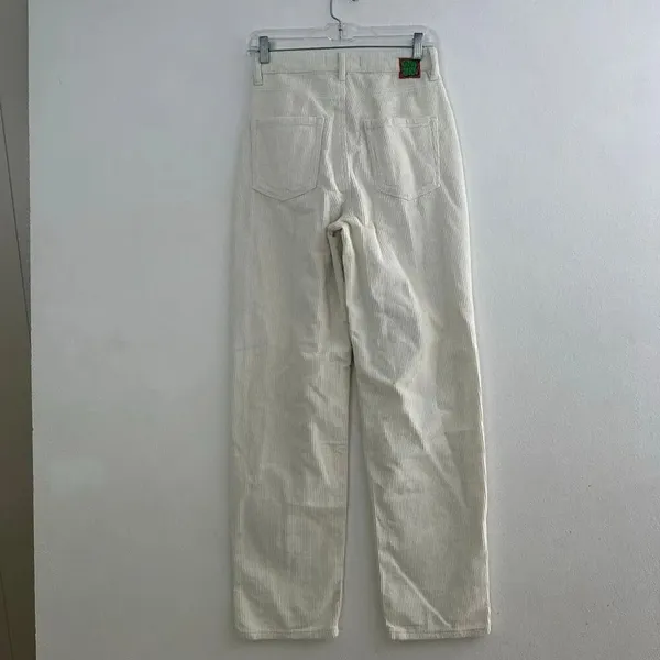 Empyre Tori Size 0 Off White Corduroy Skate Pants Baggy Y2K 90s - Image 3
