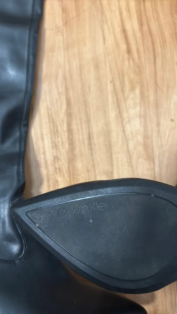 Calvin Klein Leather Above the Knee Boots - Image 2