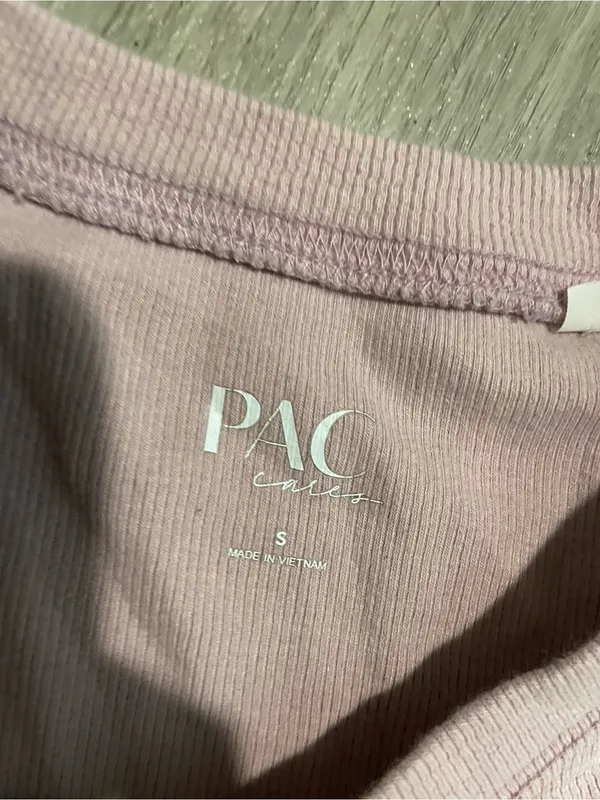 PacSun Light Pink Ribbed Crop Top - Image 2